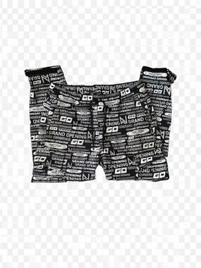Zara Black & White Graphic Joggers